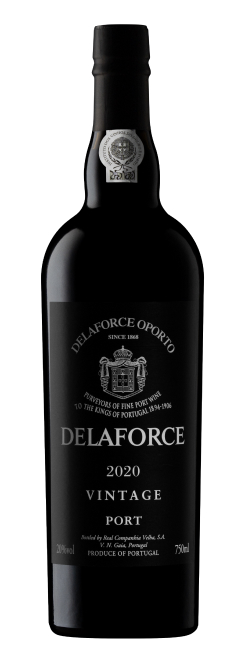 bottle of delaforce ruby vintage port wine